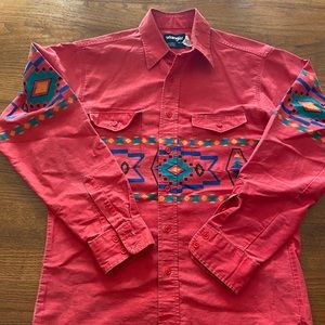 Men’s vtg Wrangler southwestern shirt